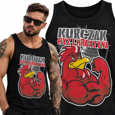 TANK TOP NA SIŁOWNIĘ   KURCZAK RYŻ 3